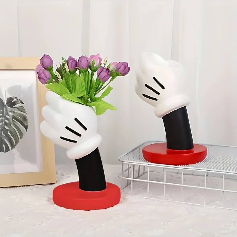 1 decorative vase, desktop ornaments, cute, hand storage, suitable for cosmetic brush storage, stationery storage, office decora