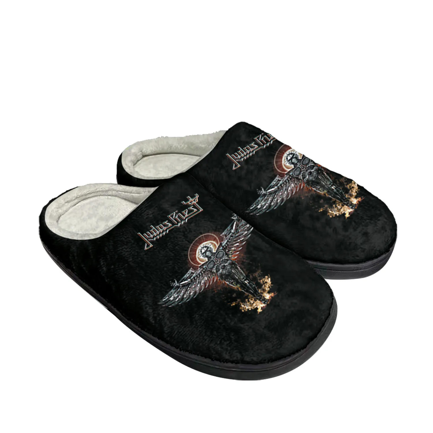 Judas Priest Heavy Metal Rock Band Home Cotton Custom Slippers Mens Womens Sandals Plush Bedroom Keep Warm Shoe Thermal Slipper