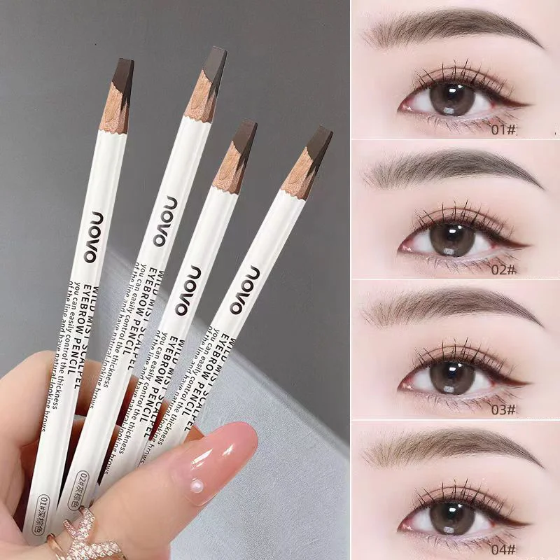 Wild-style Matte Brow Pencil with A Finely Shaped Tip and Built-in Spiral Brow Brush; Smooth Texture and Easy Application.