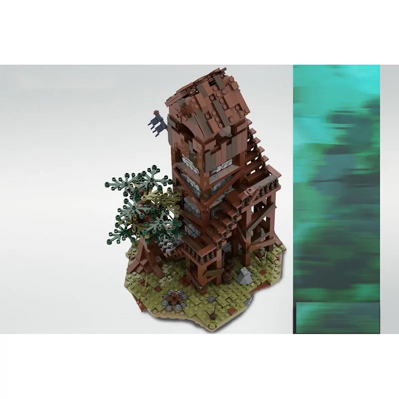MOC بنة MOC برج دورية القرون الوسطى نموذج جزيئات الطوب الإبداعية التعليمية التعليمية هدية الكريسماس 1339 قطعة