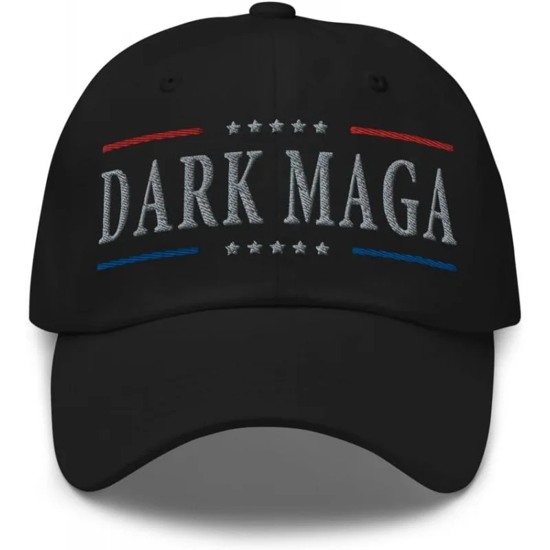 

Men's and Women's Sports Leisure New Fashionable Dark Black MAGA Hat Embroidered Trump Musk Baseball Hat