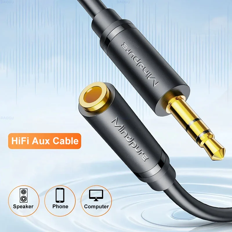 

High Quality 3.5mm Jack Aux Extension Cable Male to Female Hifi Audio Cord Extender for PC Laptop Phone Car Speaker Cable 3 5 mm