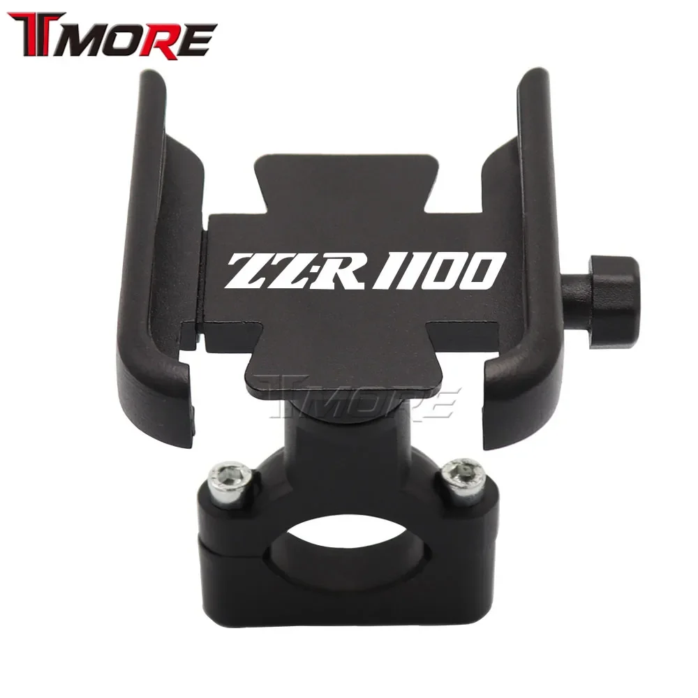 For Kawasaki ZZR1100 ZZR 1100 Motorcycle Accessories Handlebar Rearview Mobile Phone Holder GPS Stand Bracket