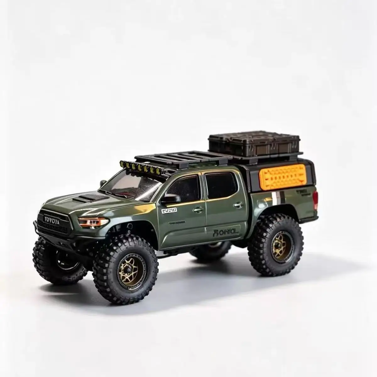 SCX30 TacomaTopper Camper Shell&2pcs Recovery Traction Boards&Front&Rear Luggage Rack&2pcs Overland Roof Cargo Cases