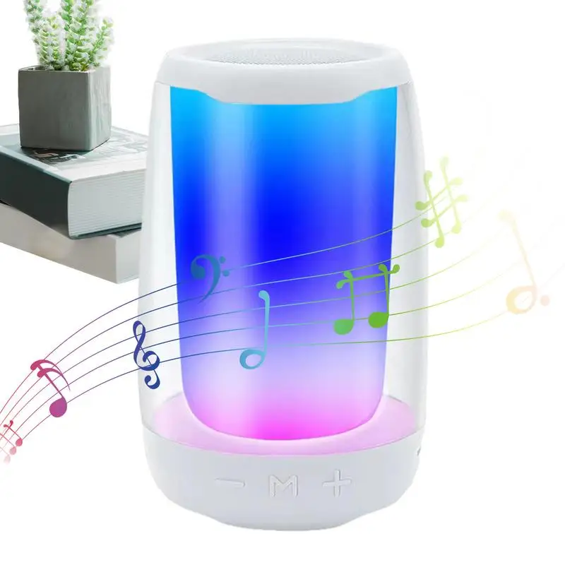 Wireless Speakers For Home Outdoor Surround Wireless Bass Speaker With Light Stereo Speaker With AUX Wired Connection TF Card