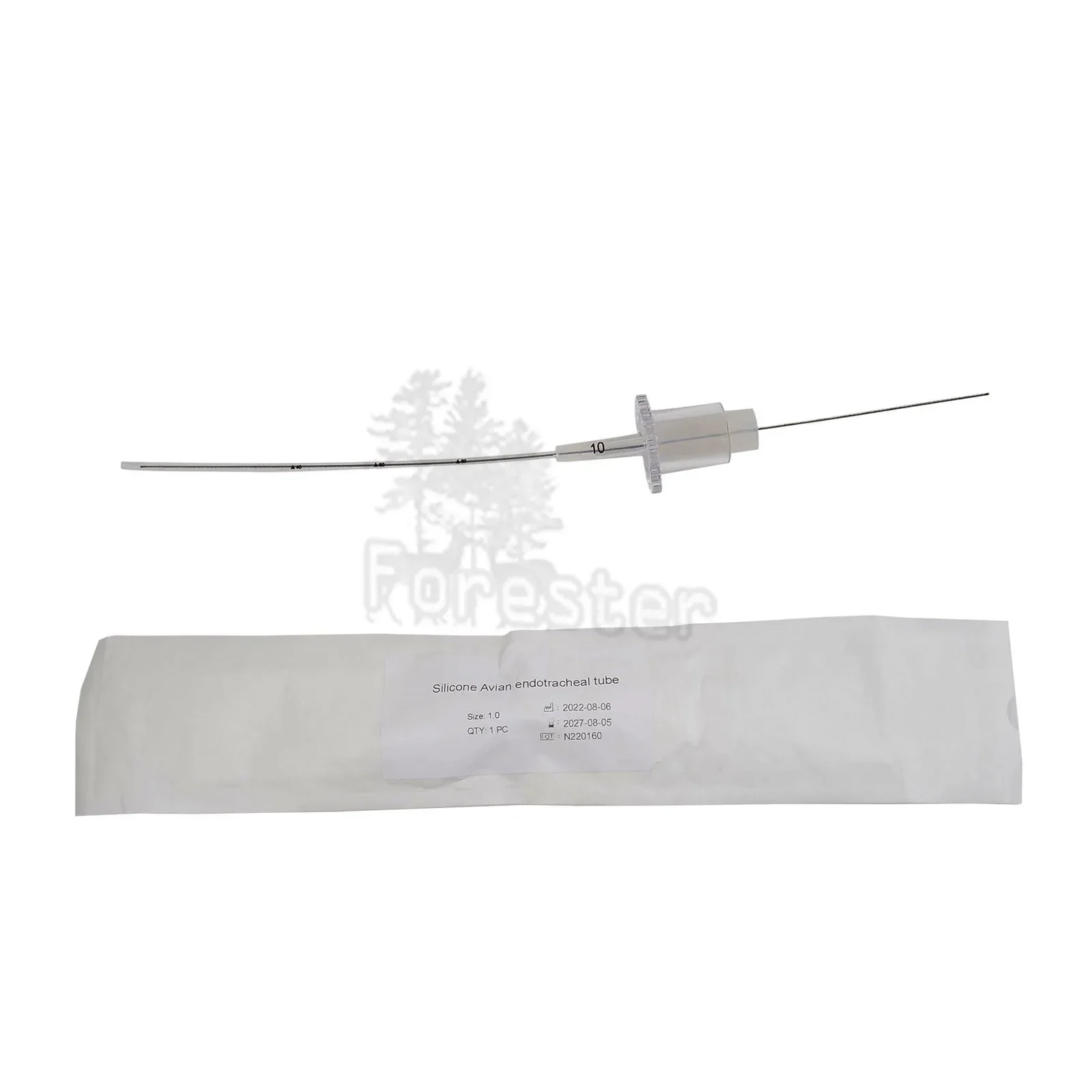 1.0mm-6.0mm 9pcs Bird Intubation Device Silicone Tube Tracheal Tube Pet Veterinary Anesthesia Special for Birds