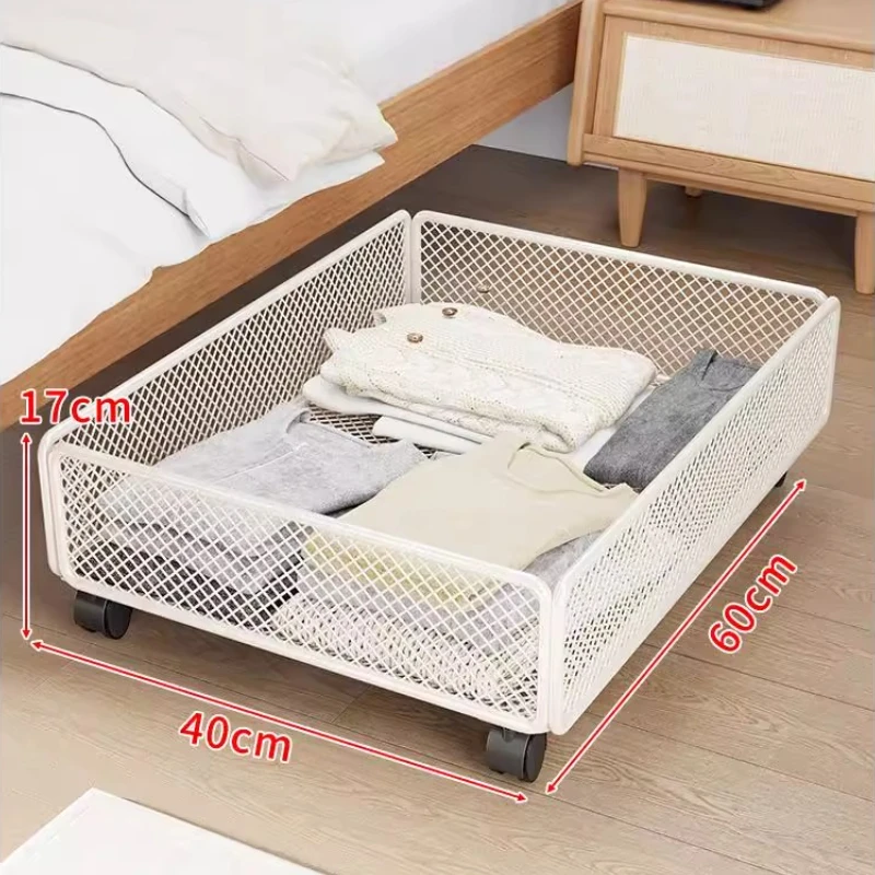 

Underbed Storage Box Wheels Rollable Drawer Organizer,Capacity Clothes Storage Bin Expandable,Flat Design Wardrobe Container