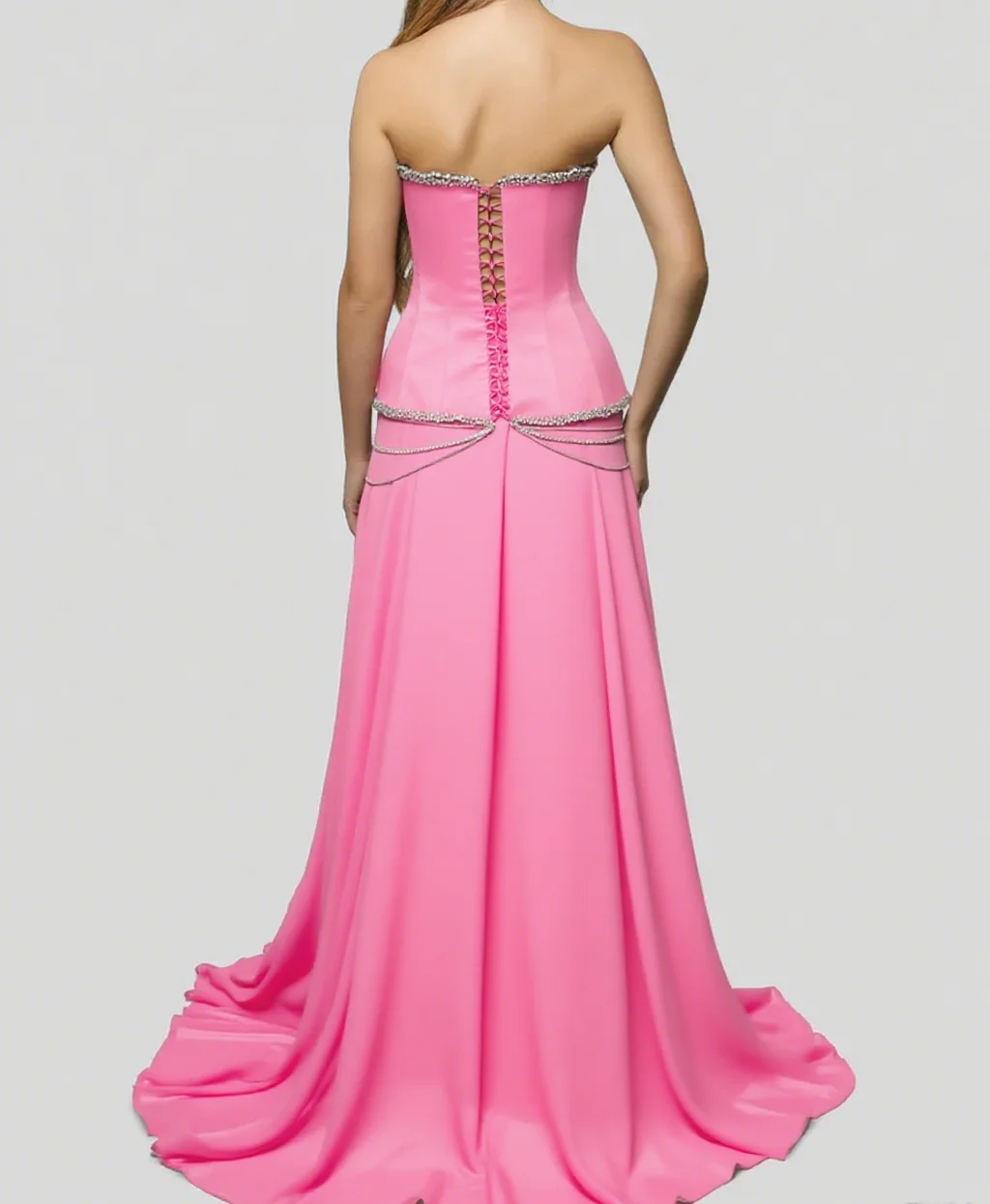 럭셔리 댄스 파티 드레스 끈이 없는 라인스톤 자수 블랙 드레스 이브닝 드레스 맞춤 제작