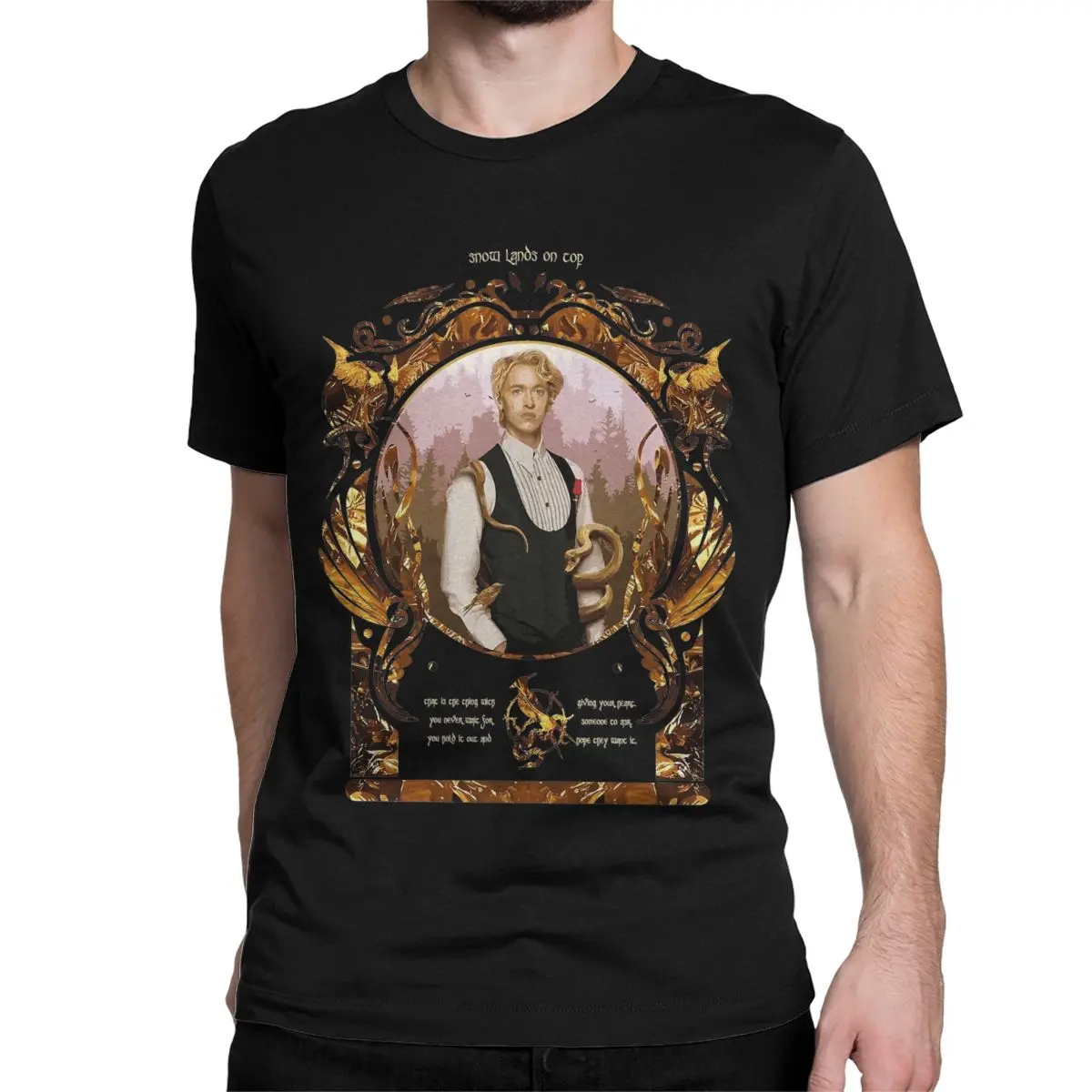 Coriolanus Snow The Hunger Games Men Women T Shirts Vintage Tees Short Sleeve O Neck T-Shirts Pure Cotton Unique Clothing