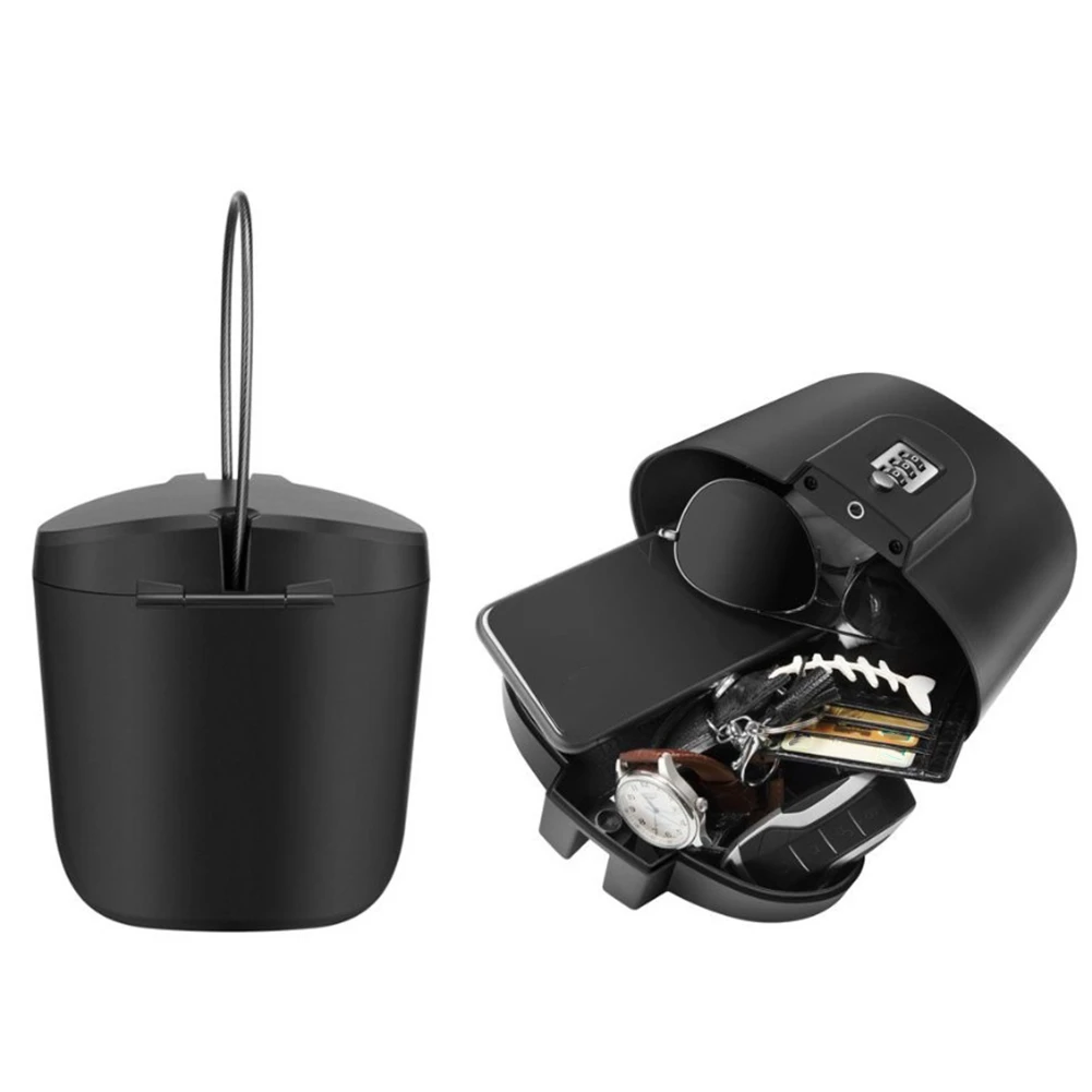 Password Box 3-Digit Combination Lock Beach Bucket Storage Box Hiking Sports  Outdoor Security Storage Box