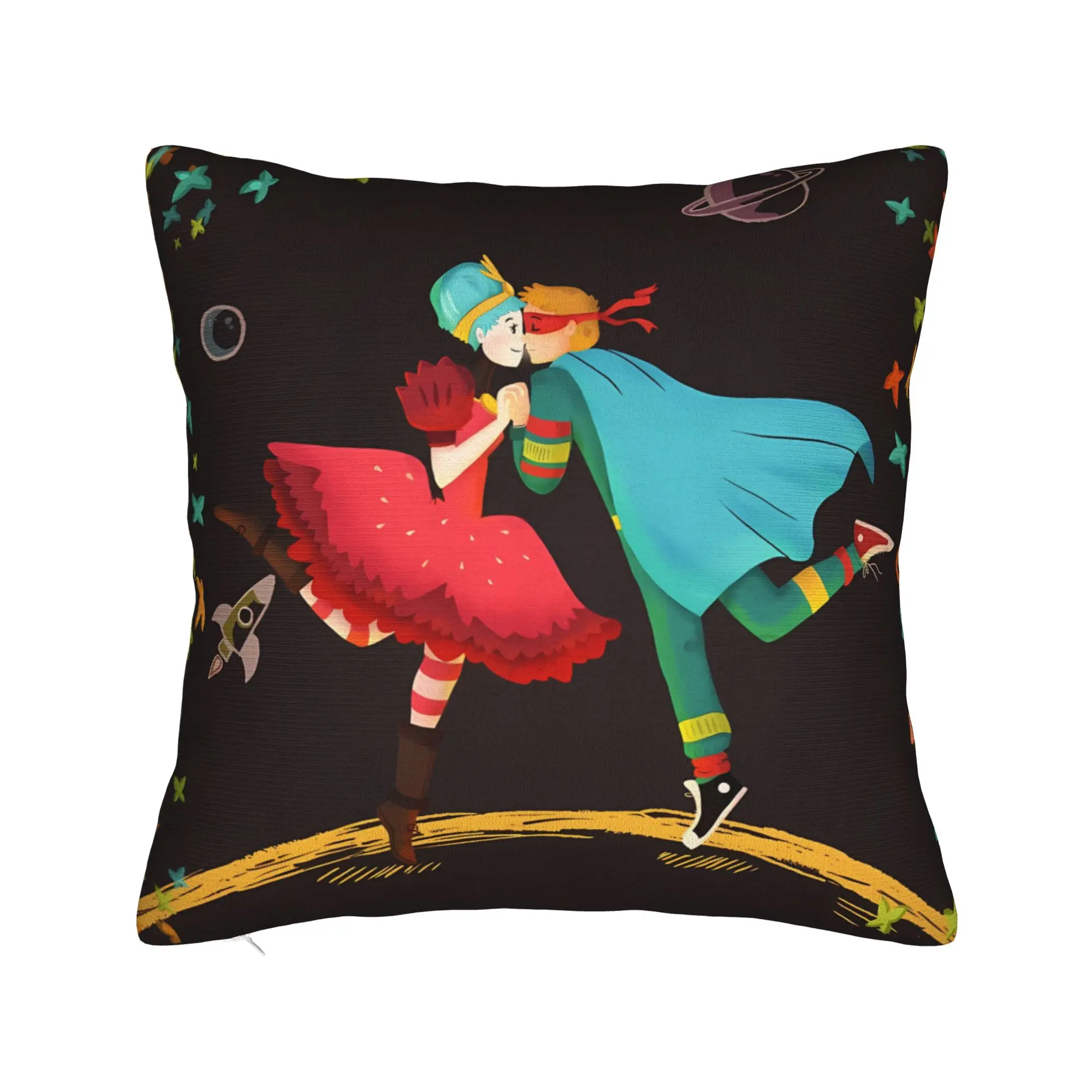 Band C-Coldplays Pillow Case  Square Pillow Cover Funny Pillowcases For Sofa Home Decor