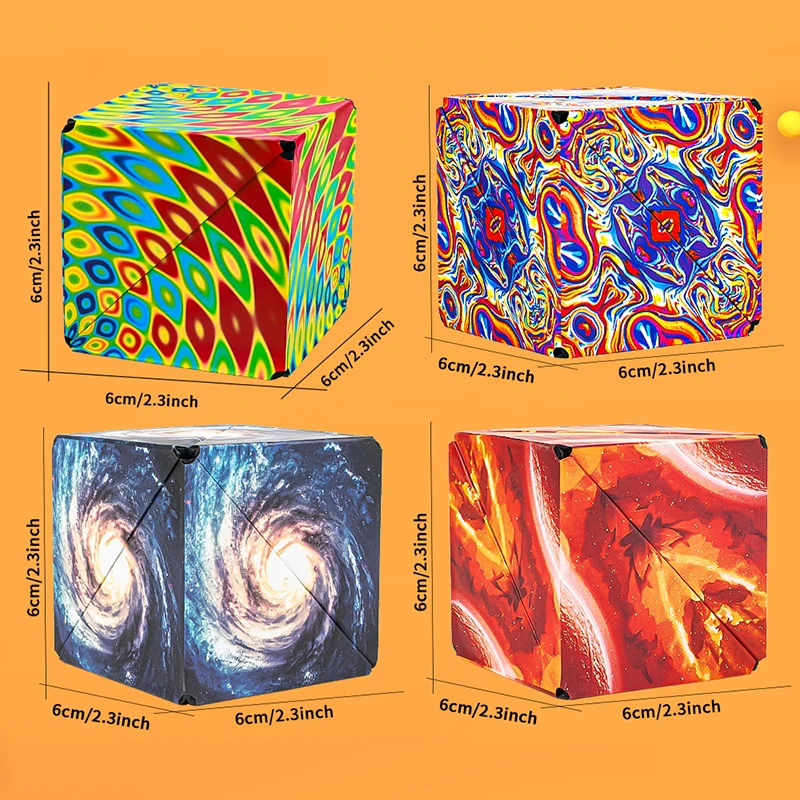 Geometrische Magnetische Veranderlijke Magische Kubus Voor Kinderen Anti-Stress 3d Speelgoed Puzzel Met Handmatige Deksel Diversiteit