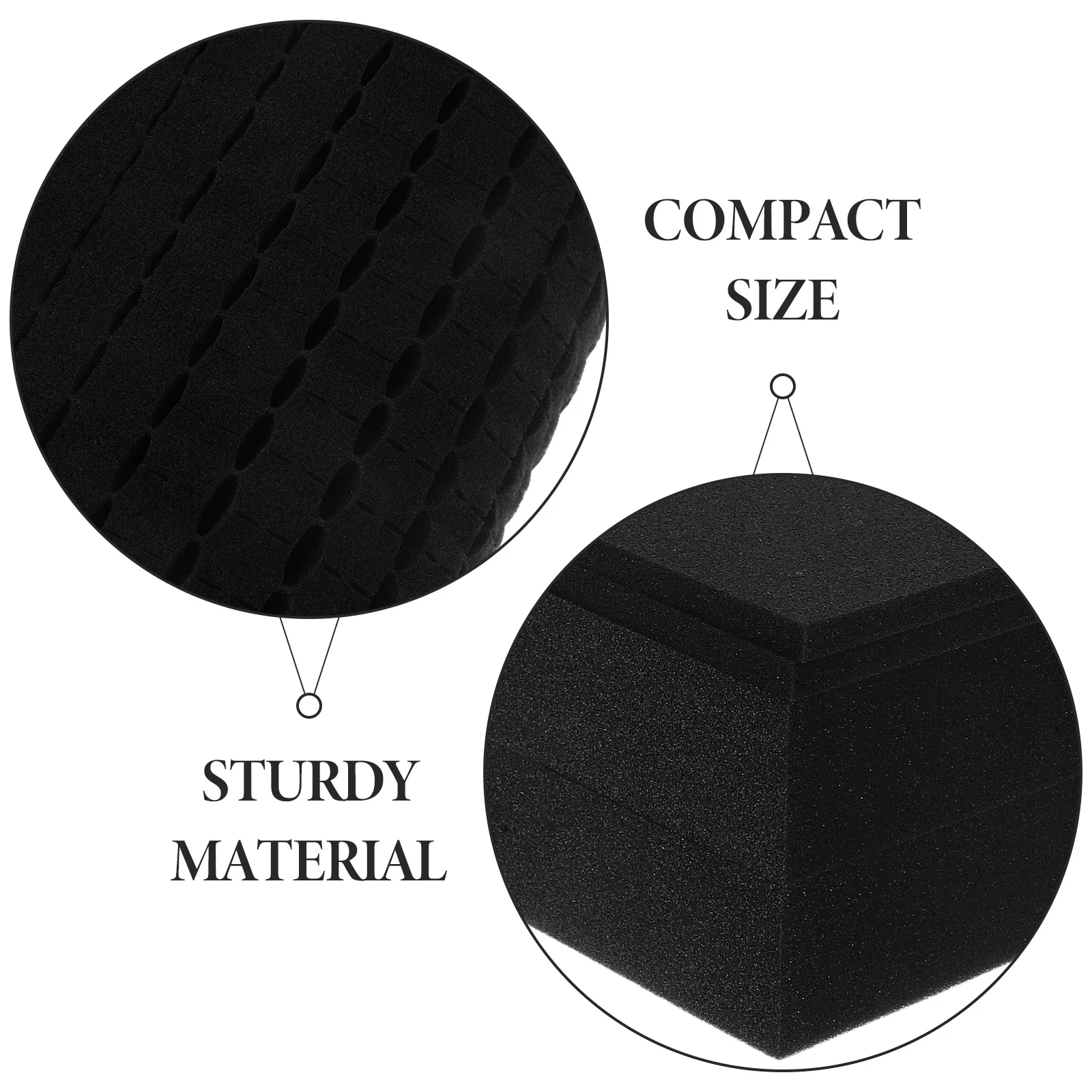 4 قطعة إدراج رغوة قابلة للتمزيق صفائح رغوة سوداء مكعبة مسبقًا التعبئة والتغليف الواقية توسيد التعبئة والتغليف للعناصر الهشة الصغيرة #4