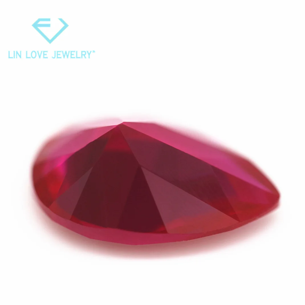 Pear Shape Ruby 12x16mm Loose Stone Red Gemstone Jewelry Accessories Loose Precious Stones