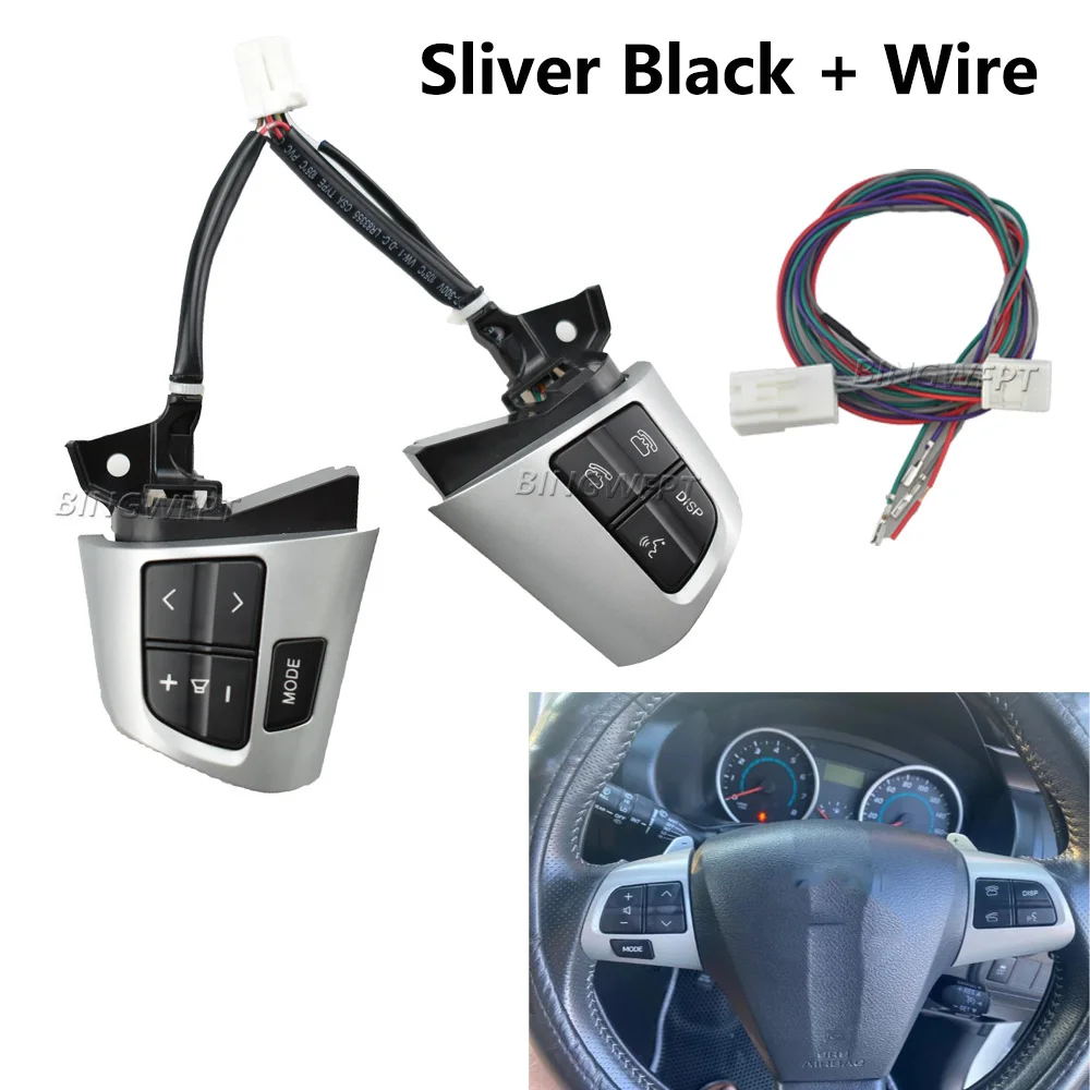 For Toyota Corolla Wish Altis 2010-2013 Car Volume Audio Telephone Control Button Steering Wheel Switch 84250-02230 With Wire