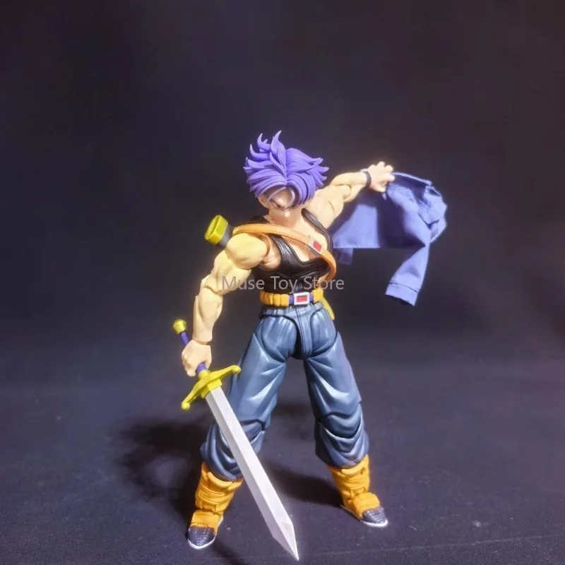 Dragon Ball Anime Torankusu Shf Cool and cool Cowboy vest jacket Handmade Clothes Is Suitable for 1/12 Size Movable Humanoid Toy