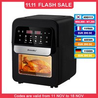 BioloMix 7L Air Fryer Oven Cooker with Digital Touchscreen Control, 8  presets functions,Non-stick Detachable Basket