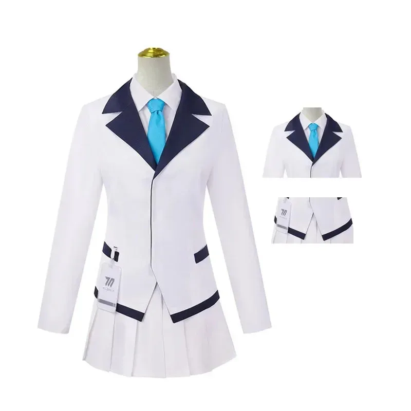 أنيمي الأزرق الأرشيف Ushio Noa تأثيري حلي شعر مستعار زي مدرسي JK فستان بحار البدلة