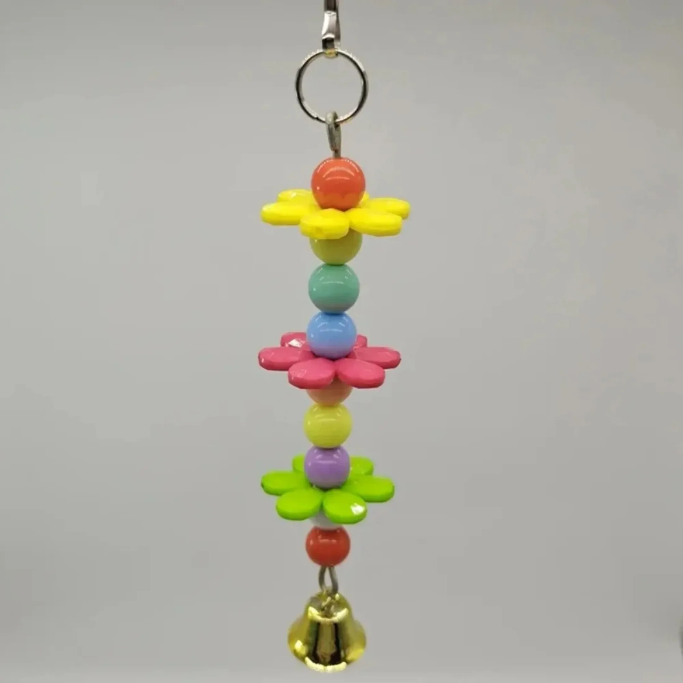 1PC Random Color Bird Toys for Parrot Accessories Chewing Hanging Cage Bite Bell Toy Birds Supplies Vogel Spielzeug