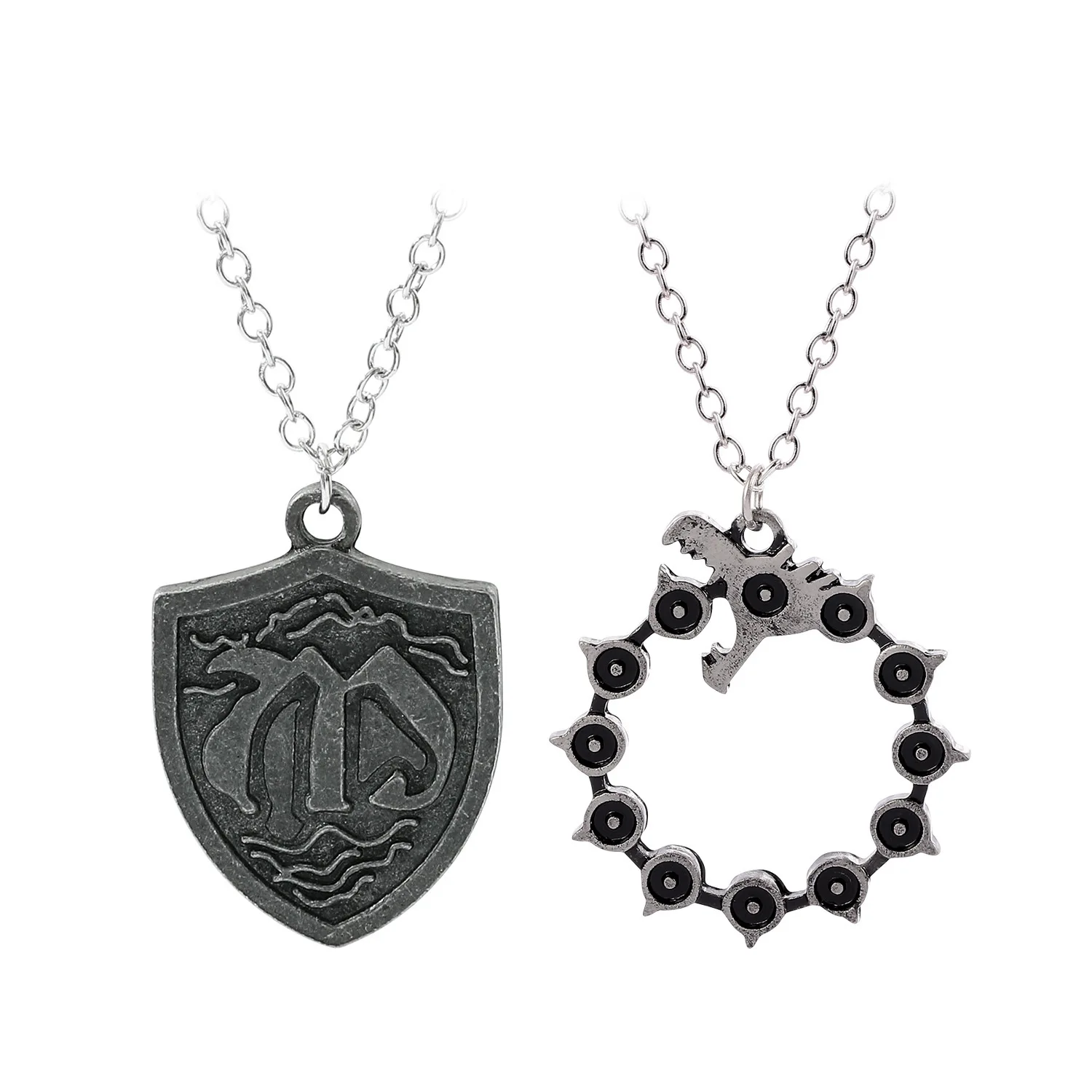 

Meliodas Knight's Order Badge Necklace Anime Cartoon Cosplay Jewelry Pendant for Fans Party Costumes Props