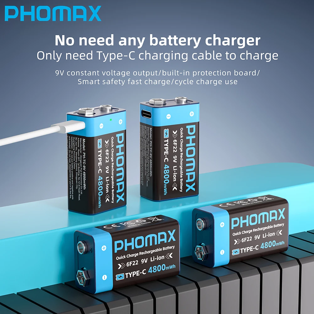 PHOMAX 2er-Pack 9V Wiederaufla – Renewable Energy Sources Bewertung und Preis