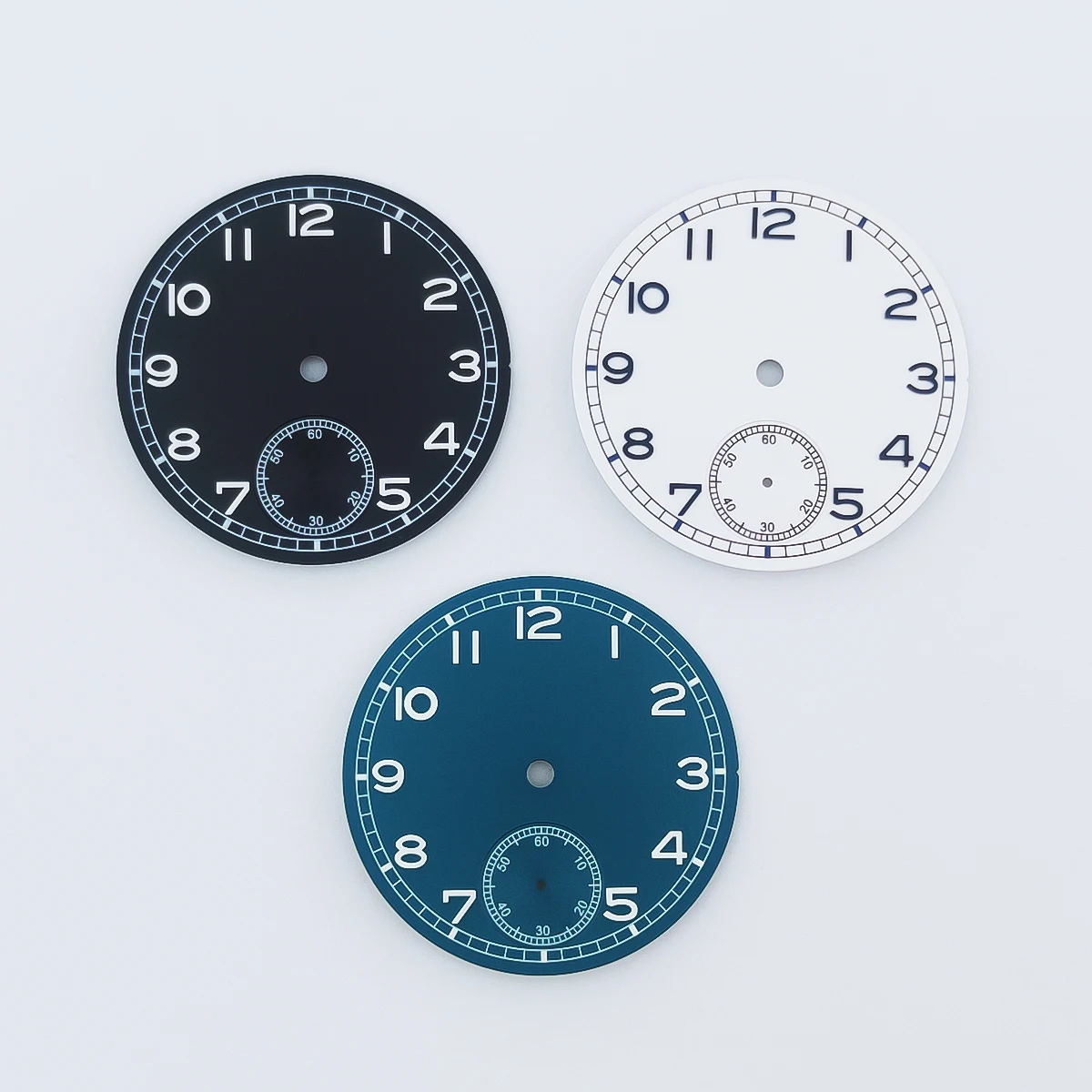 37mm black, blue, and white dial with luminous feature, compatible with ETA 6498 ST3620 series movements.