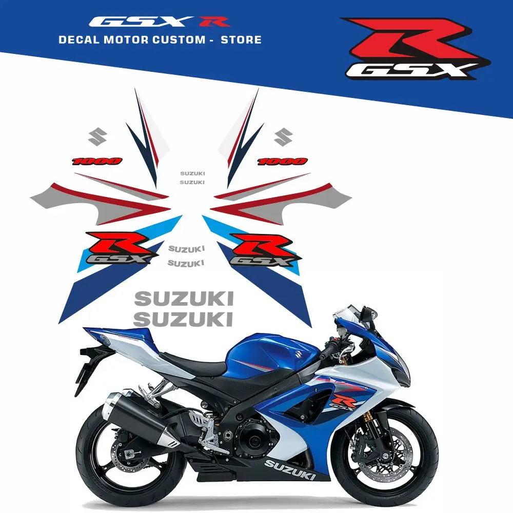 

Full Vehicle Fairing Shell Sticker Decals OEM Original Factory Replica For SUZUKI GSX-R GSXR 1000 K7 K8 2007-2008