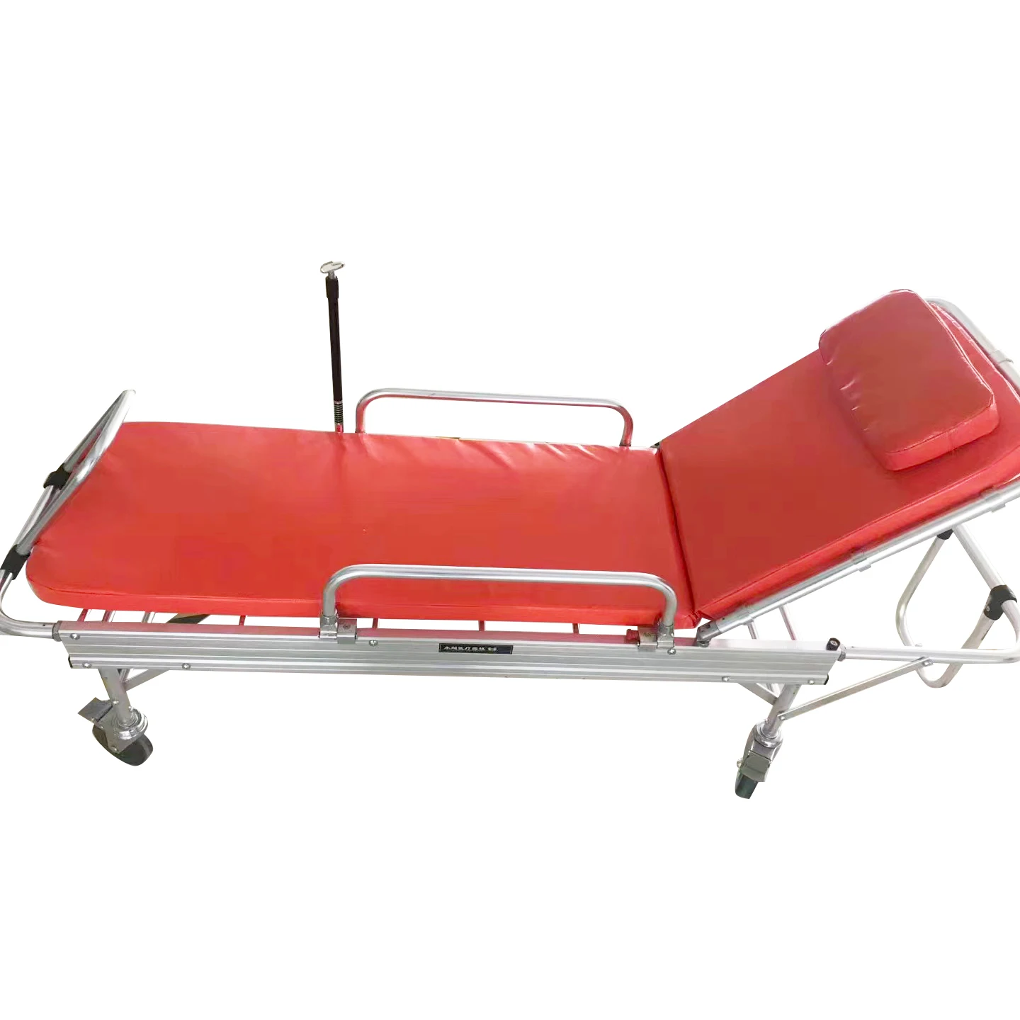 Multifunctional Hospital Emergency Foldable Medical Folding Aluminum Alloy Adjustable Patient Transfer Ambulance Stretcher