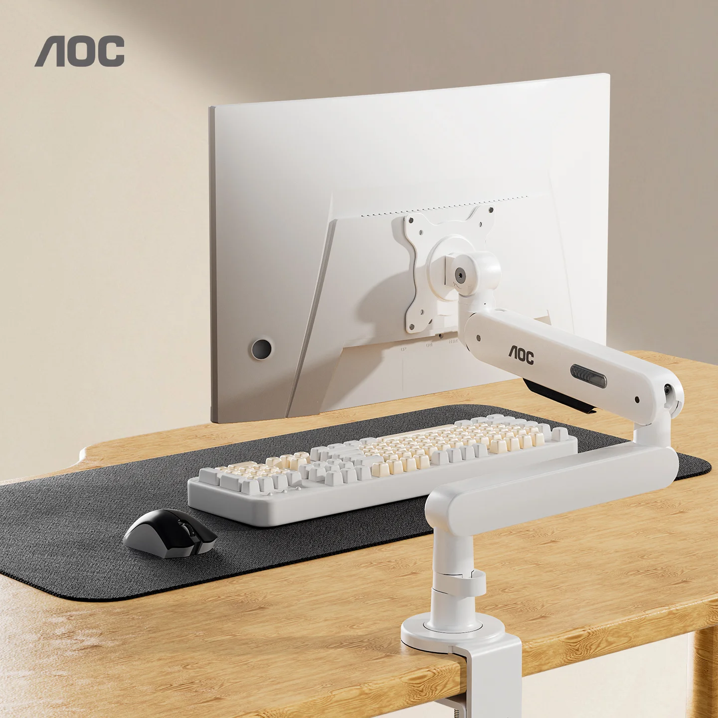 AOC AM406PLUS support de moniteur unique r�glable support de bras d'affichage support de pince de bureau support de moniteur de bureau � domicile