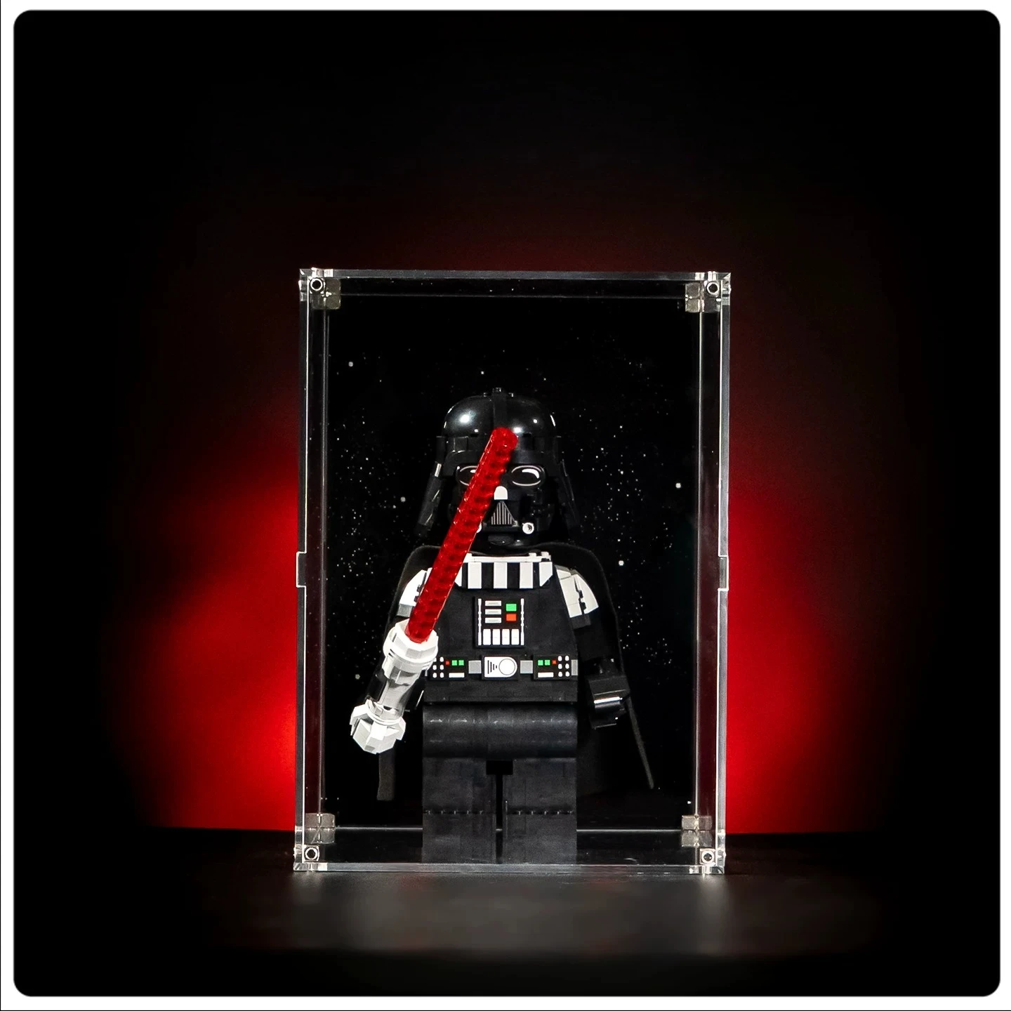 Acrylic Display Case for Lego 75461 Up-Scaled Darth Vader Minifigure Dust Cover Storage Box(Excluding the building set) - view 3