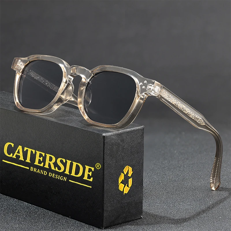 

CATERSIDE классические ретро солнцезащитные очки мужские квадратные оправы с булавкой для линз храм брендовый дизайн женские солнцезащитные очки модные вечерние праздничные подарки
