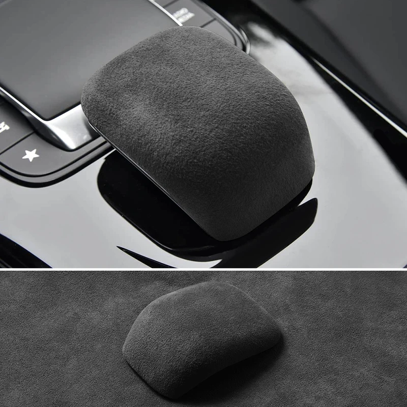 

For Mercedes-Benz A-Class W177 CLA C118 Made of Alcantara Gear Shifter Boot Trim Sticker Car Interior Custom Tuning Accessories