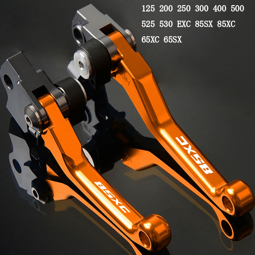 

FOR 125 200 250 300 400 500 525 530 EXC 85SX 85XC 65XC 65SX CNC Motorcycle DirtBike Motocross Pivot Brake Clutch Levers Parts