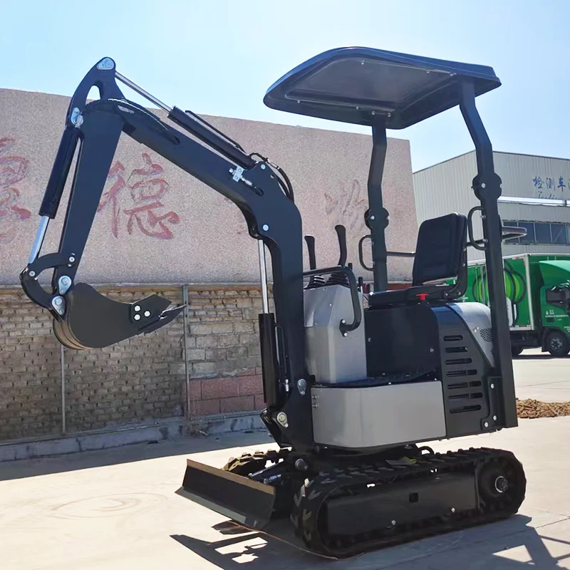 KUBOTA-Motor Diesel Farm Excavator, Grabber De Madeira De Esteira, Balde para Venda, 1.0Ton, Vendas Quentes, Novo