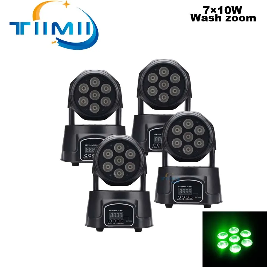 

4-32pcs Lyre Zoom Wash 7x10W Moving Head Light RGBWA LED Par RGBW Color Mixing DJ Wash Light Stage KTV Disco DJ DMX512 Beam Lamp