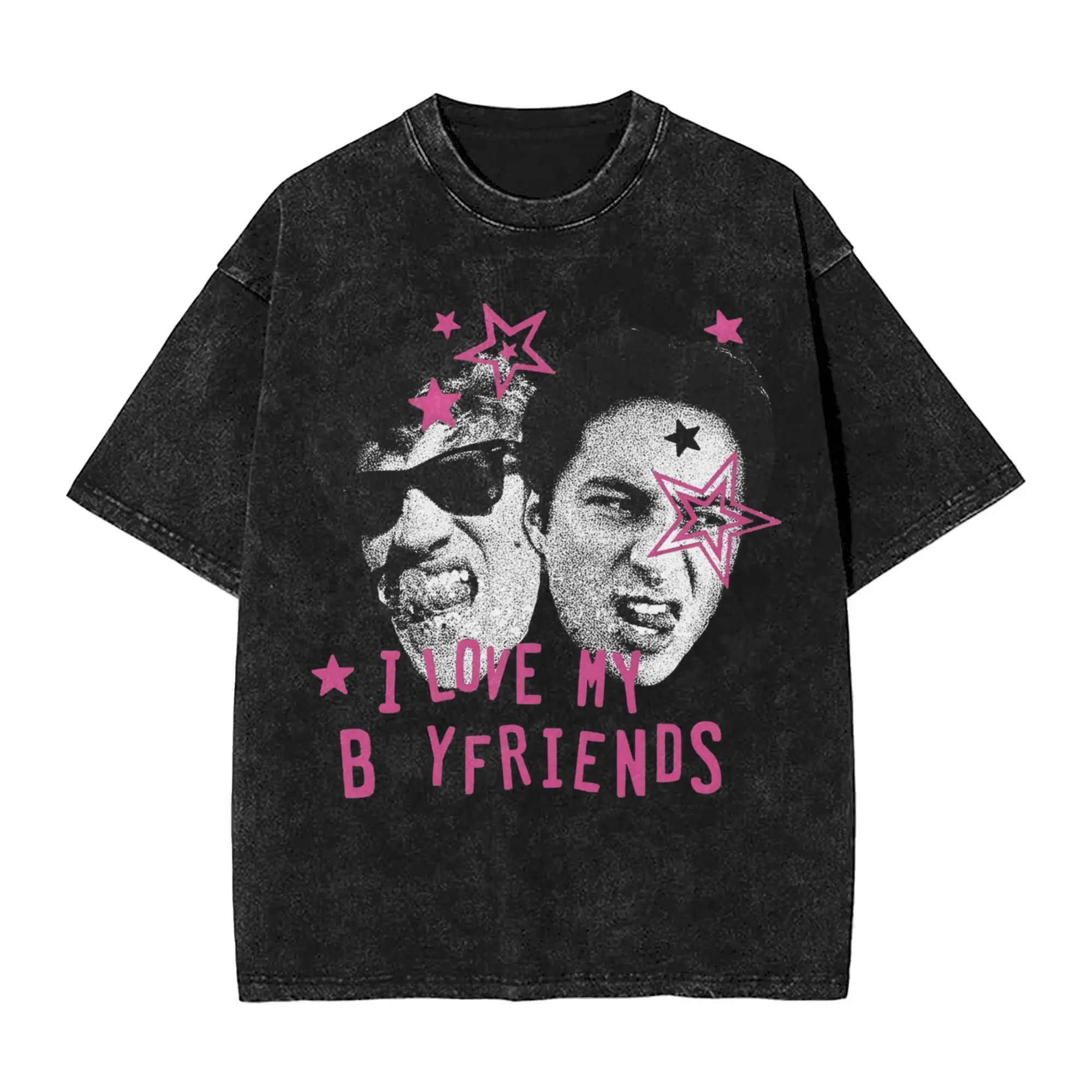 Washed T Shirts Heated Rivalry I Love My Boyfriend Shane Hollander And Ilya Rozanov Hip Hop T-Shirts Streetwear Cotton Tees Men
