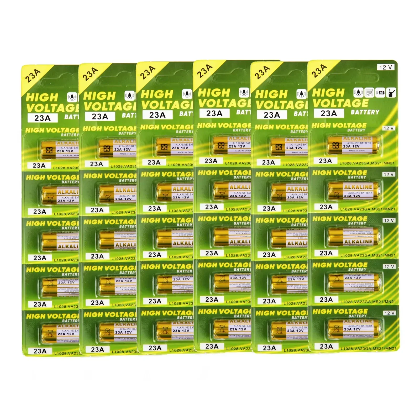 12V 23GA 23A A23S Alkaline Battery High Power Long Lasting for Doorbell Toys Remote Control Bulk Pack