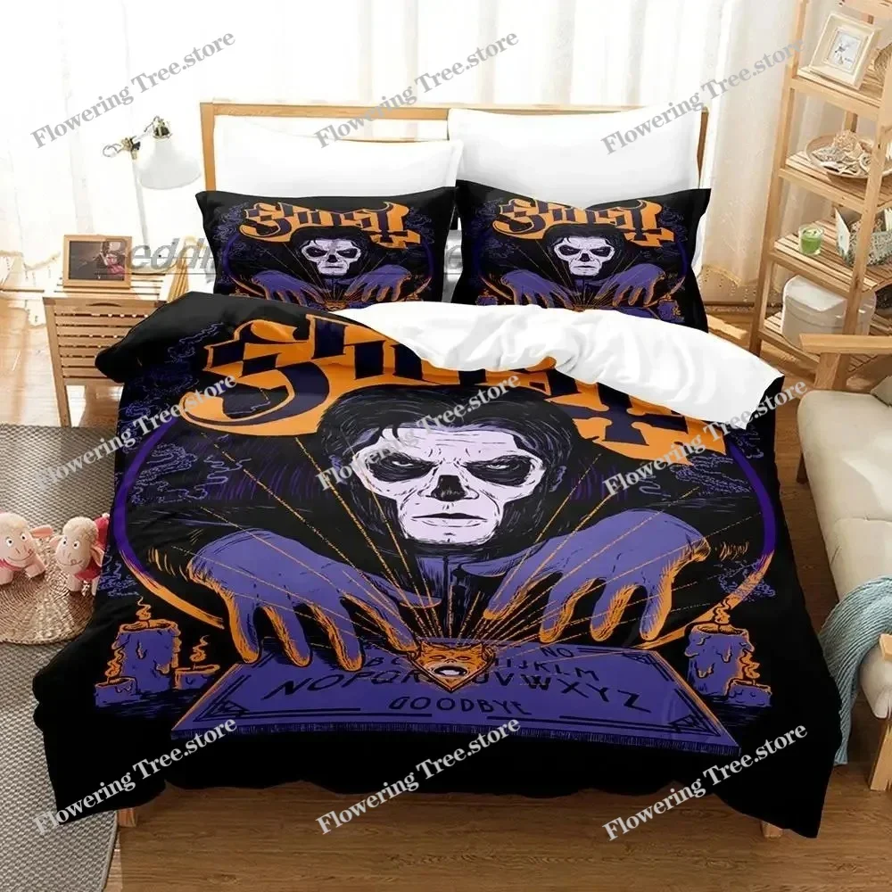 Ghost Rock Band Tank Bedding Set Single Twin Full Queen King Size Bed Set Aldult Kid Bedroom Duvetcover Sets 3D Print 2025