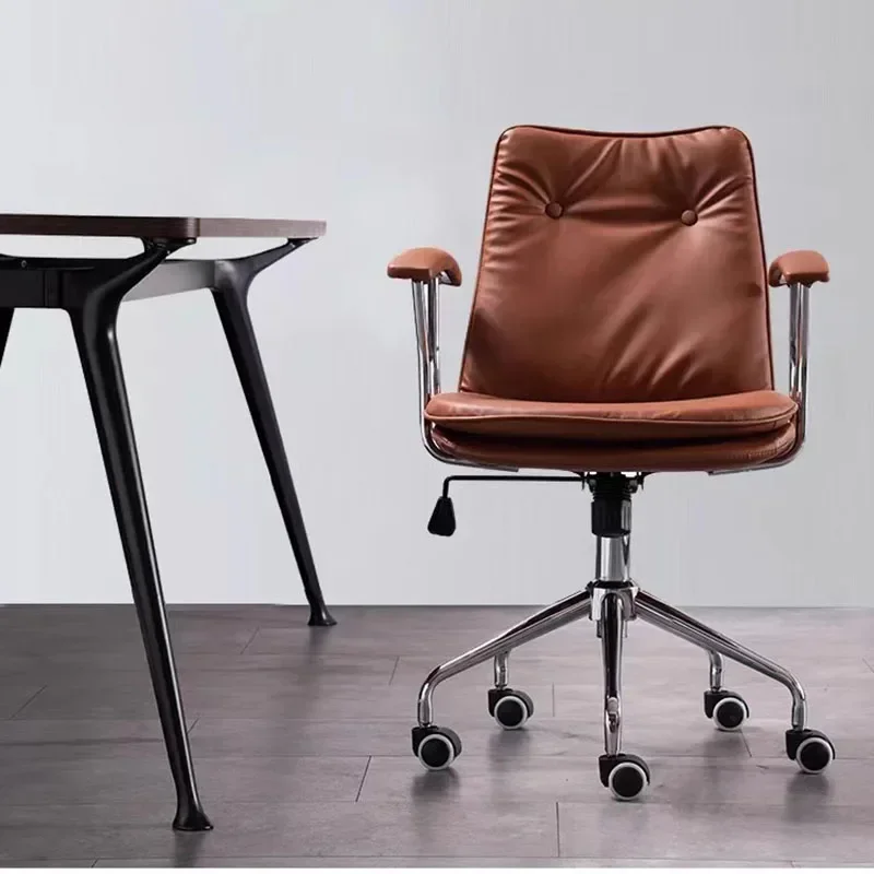 

Relaxing Swivel Office Chairs Computer Ergonomic Mobile Meeting Office Chairs Italian Design Office Furniture Chaise Bureau LLOC