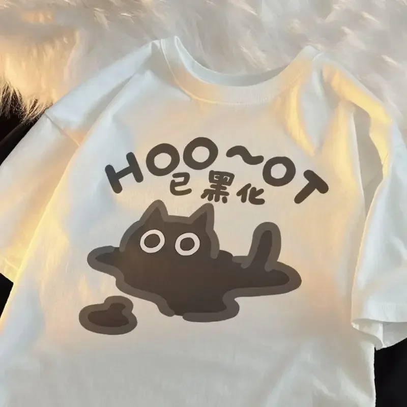 Summer Clothes Cartoon Printed Short-sleeved T-shirt Summer Comfortable Pregnant Women Loose Top T shirt Men Women's Shirts