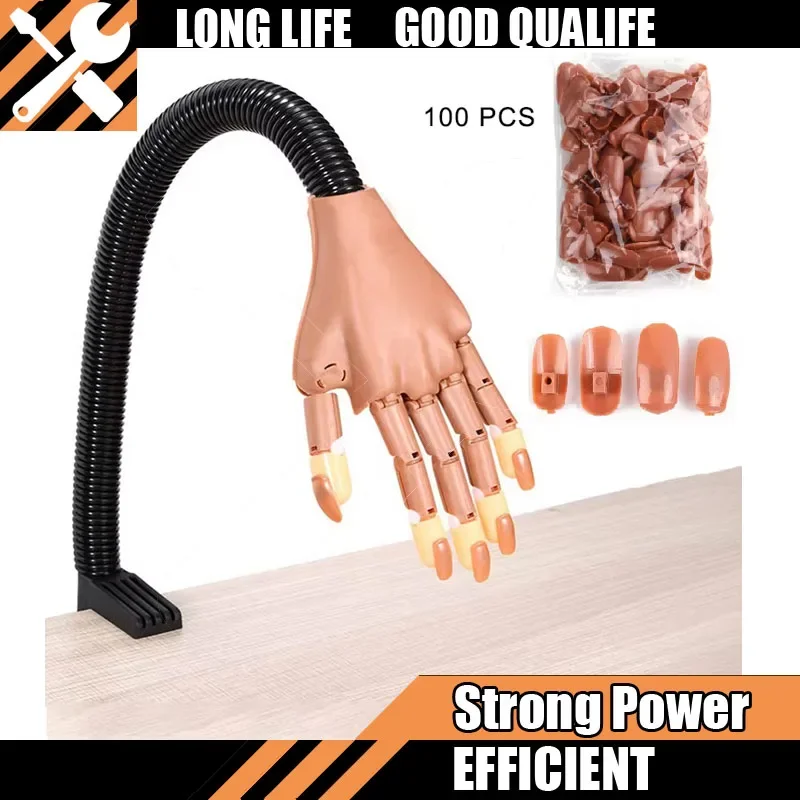 

Горячее предложение для дизайна ногтей, практика ручного маникюра, акриловые типсы для пальцев с 100 шт., оборудование для тренировки ногтей, инструменты