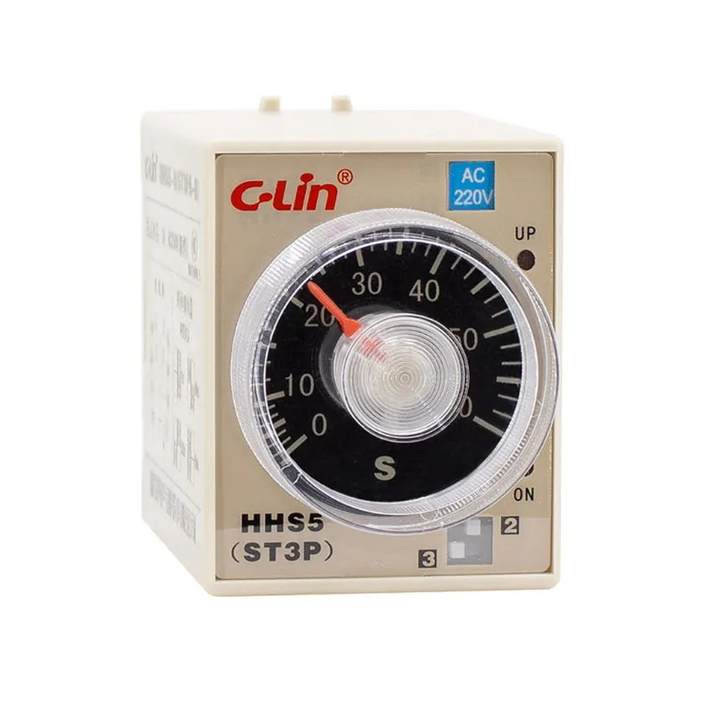 HHS5-B (ST3PA-B) 10S/60S/6M AC220 DC24V power on delay relay with TP28X-E base