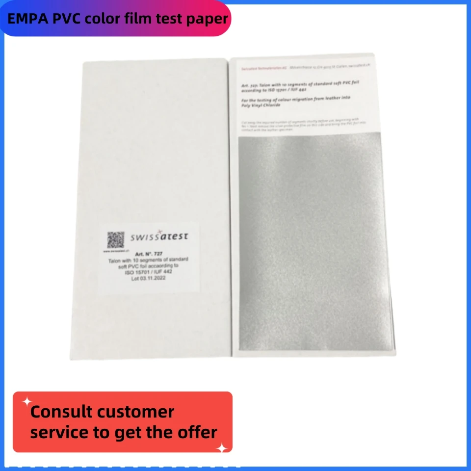 Empa-Pvc Film Overflow Test Paper Color Change Film 101Pvc-Empa-727 Laboratory Color Overflow Test Paper in Stock