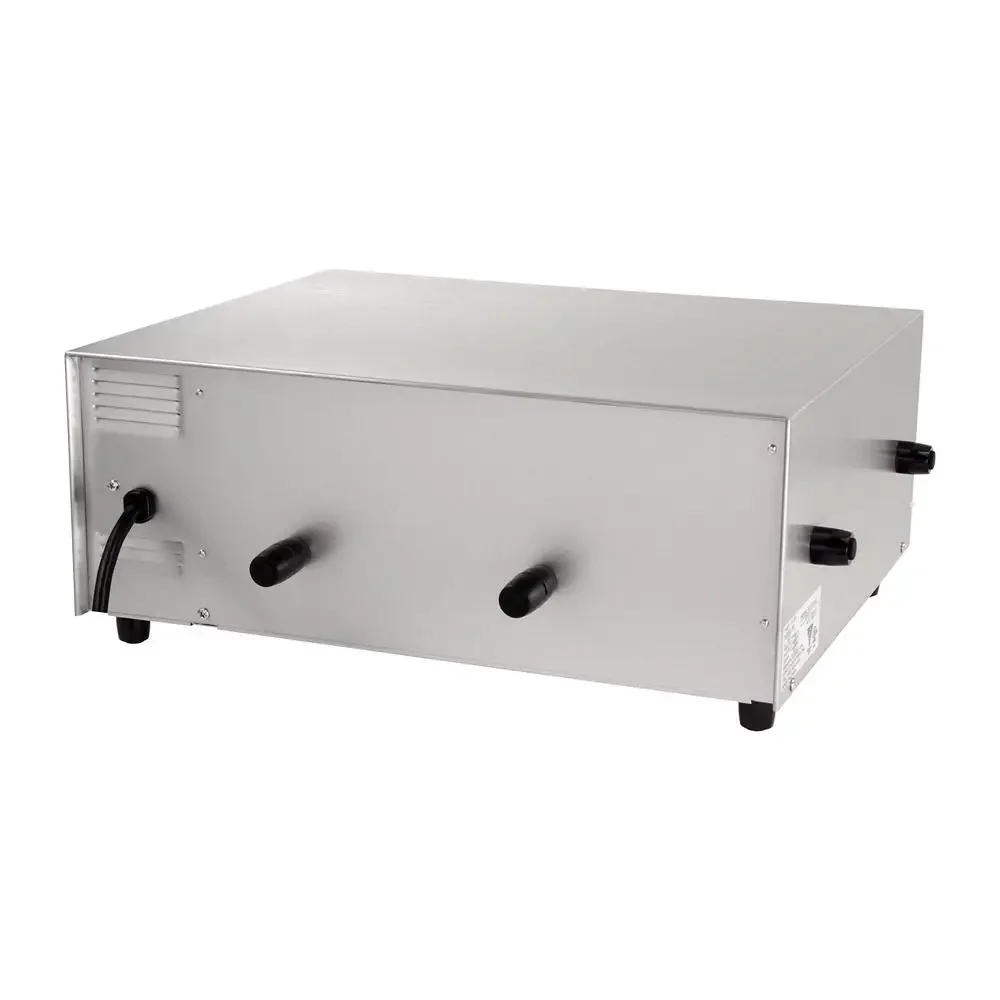 Pizza Oven with LED Display Removable Clean Out Tray Adjustable Thermostat 150F-500F Digital Control 1500W Stainless Steel