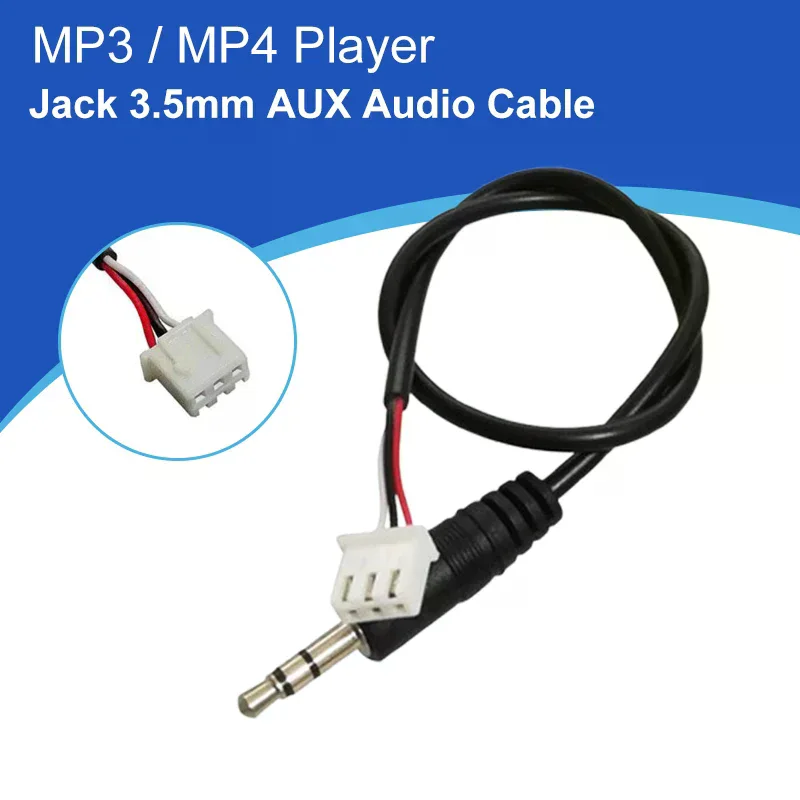 Jack 3.5mm AUX Audio Cable To XH2.54 3p Terminal Male To Male Female 3 Core Stereo Audio Cable Amplifier Extended Line