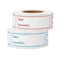 Self-Adhesive Date Stickers Removable Paper Freezer Labels Contents Storage Tags Sealing Sticker for Home Food Containers