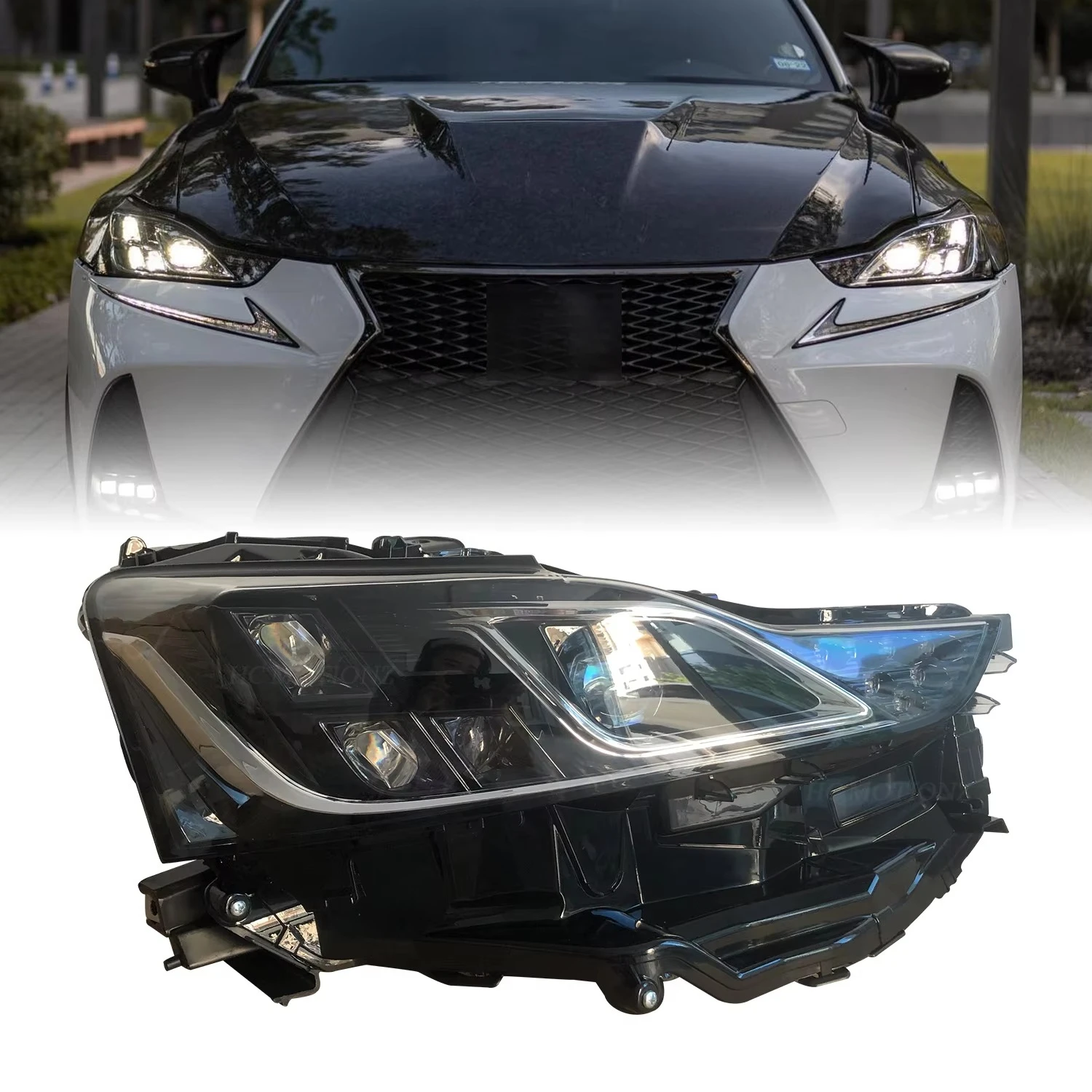 

Suitable for HCMOTIONZ Factory Assembly LED Headlights High Quality Plug Play Front Lights 2017-2020 Lexus IS250 300h 350 F M