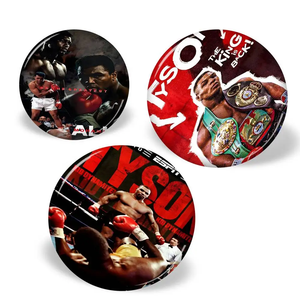 M-Muhammad Ali M-Motivational صفيح لينة زر دبوس بروش شارة معدنية مخصصة مجوهرات اكسسوارات قبعة حقيبة التلبيب