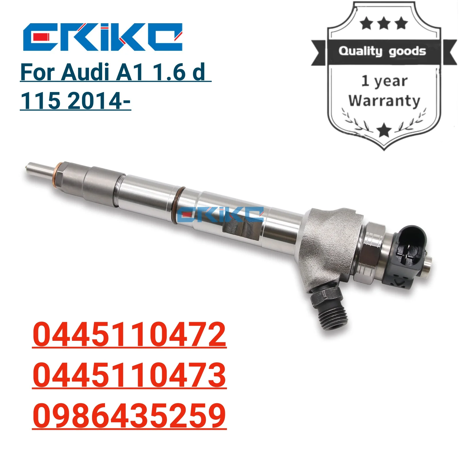 0445110472 Diesel Injector 0 445 11 0472 Fuel Injector 0445110473 Common Rail 0 445 110 473 for Audi Seat 0986435259