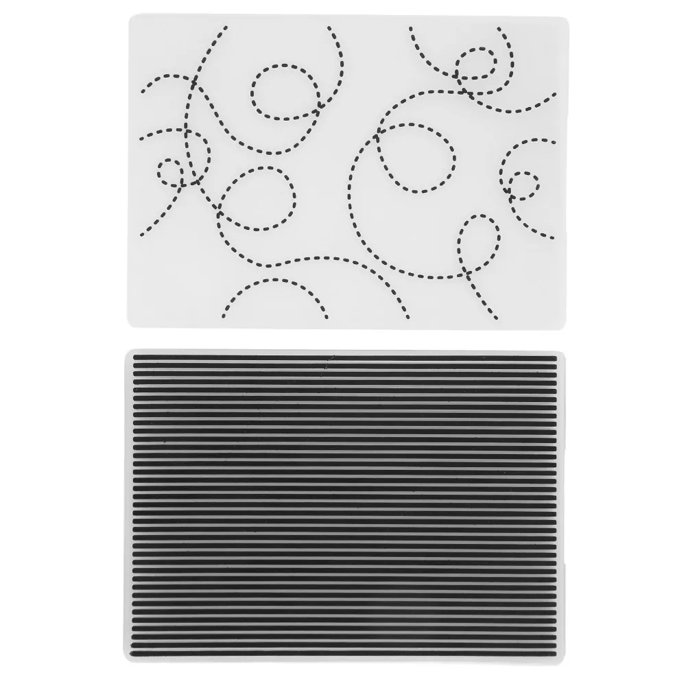 Plastic Embossing Folder Reusable Lightweight DIY Embossing Template Durable Flexible Embossing Press Clamp Art Creation